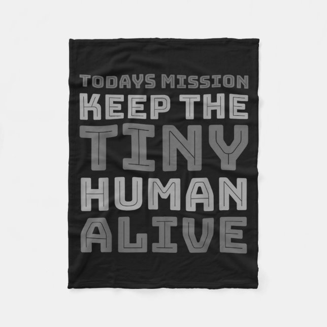 Couverture Polaire New Dad Designs Funny Father Keep The Tiny Human A (Devant)