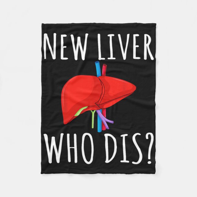 Couverture Polaire New Liver Who Dis Men Women Liver Transplant Recie (Devant)