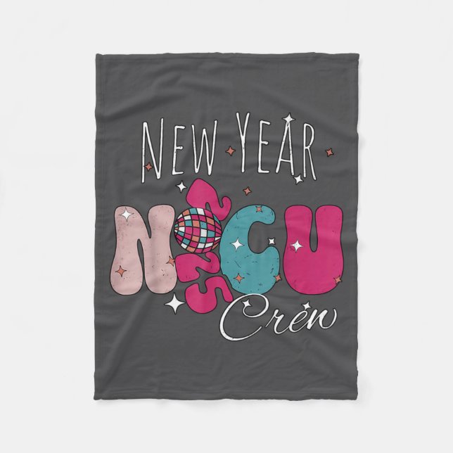 Couverture Polaire New Year Nicu Nurse Crew Celebration Uni-adults -  (Devant)