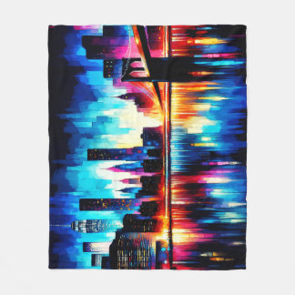 Couverture Polaire New York City Abstrait 1103