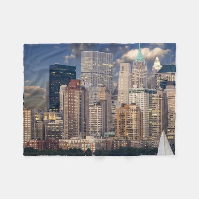 Couverture Polaire New York City Skyline depuis Hudson River (Devant (Horizontal))