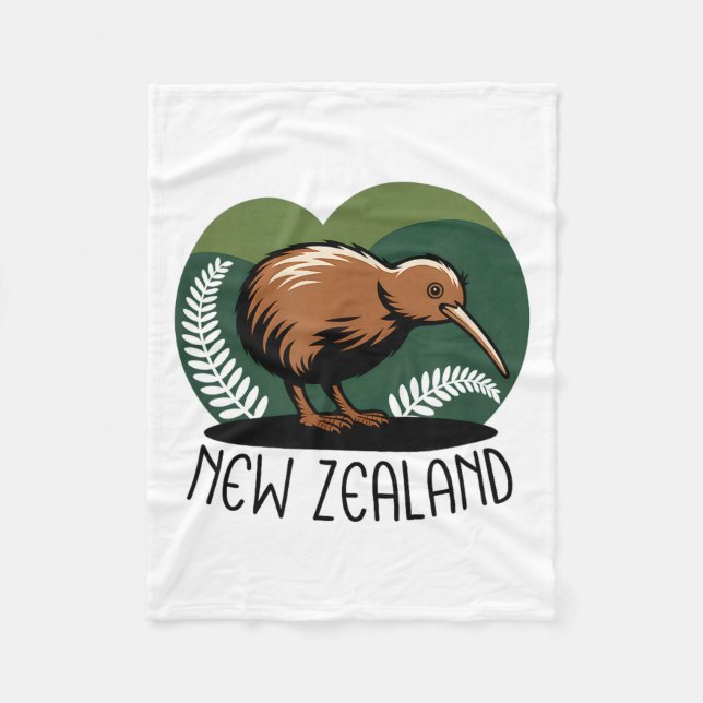Couverture Polaire New Zealand Kiwi Bird  (Devant)