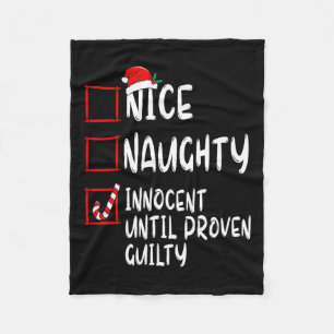 Couverture Polaire Nice Naughty Innocent Jusqu'À La Culpabilité Prove