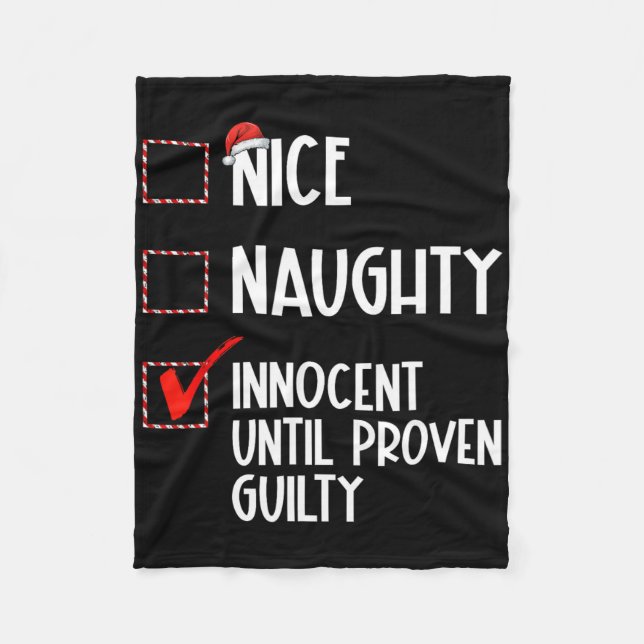Couverture Polaire Nice Naughty Innocent Jusqu'À La Culpabilité Prove (Devant)