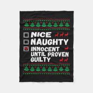 Couverture Polaire Nice Naughty Innocent Jusqu'À La Culpabilité Prove