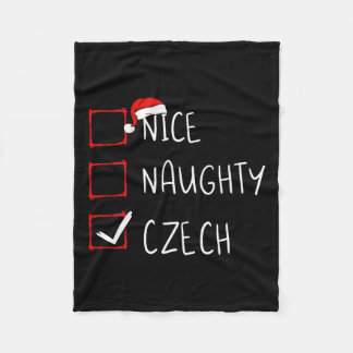 Couverture Polaire Nice Naughty Tchèque Noël République Tchèque Herit