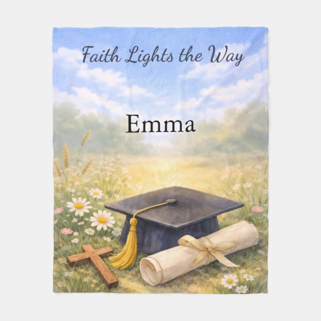 Couverture Polaire Niece Graduation Personalized Christian Gift (Devant)