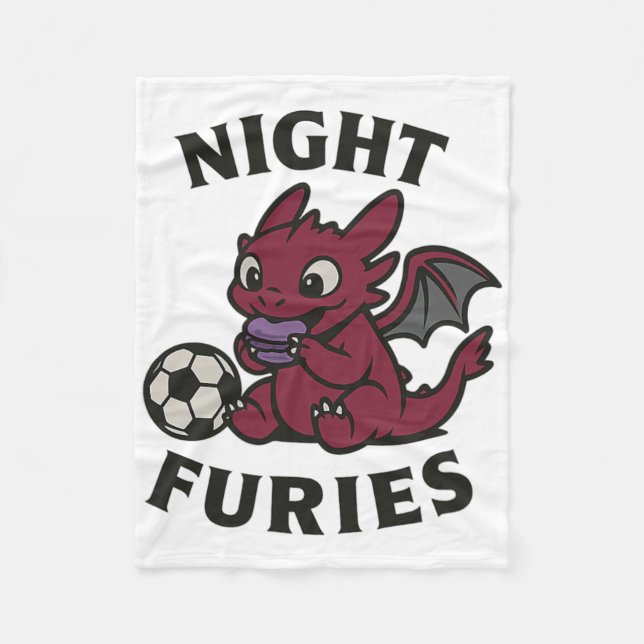 Couverture Polaire Night Furies Soccer  (Devant)
