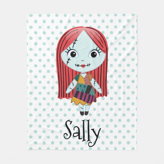 Couverture Polaire Nightmare Before Christmas | Sally Emoji (Devant)