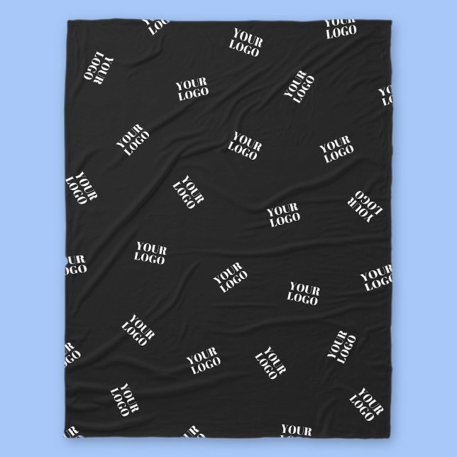 Couverture Polaire N'importe quel logo ou image téléchargée | Motif d (Créateur téléchargé)