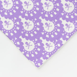 Couverture Polaire N'IMPORTE QUELLE COULEUR ! Crâne et os croisés den