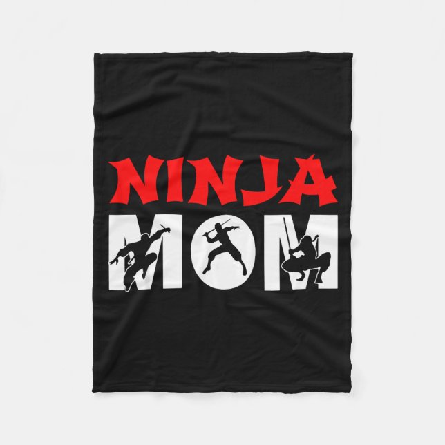 Couverture Polaire Ninja Mom Funny Ninja Mom For Women  (Devant)