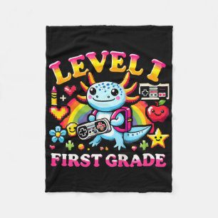 Couverture Polaire Niveau 1 Axolotl Joueur de Première Année Jeu Vidé