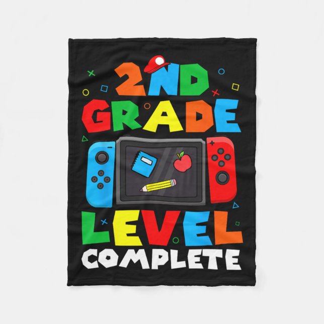 Couverture Polaire Niveau Scolaire Terminé Jeu Vidéo Dernier Jour D'É (Devant)