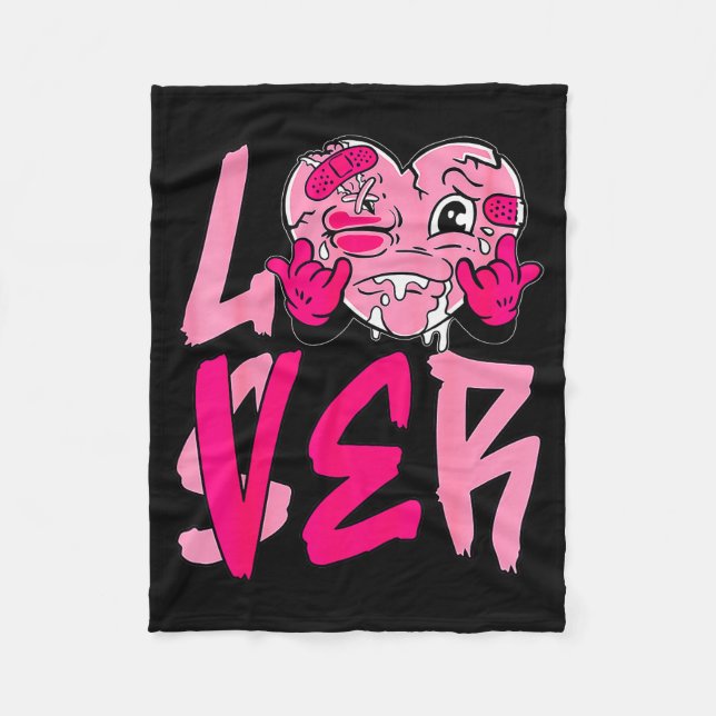 Couverture Polaire Nk Loser Lover Nk Drip Heart Matching Tee For Men  (Devant)