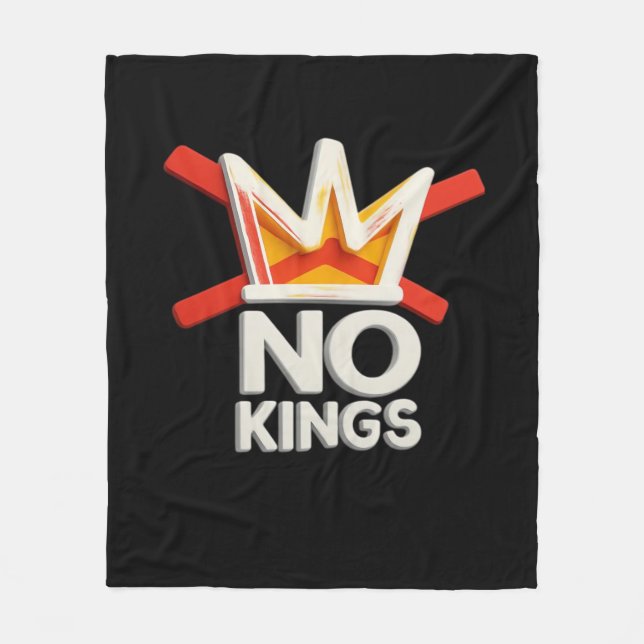 Couverture Polaire No Kings Anti Minimal Clean Design (Devant)