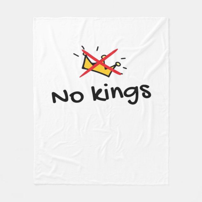 Couverture Polaire No Kings In America Classic Retro Style (Devant)