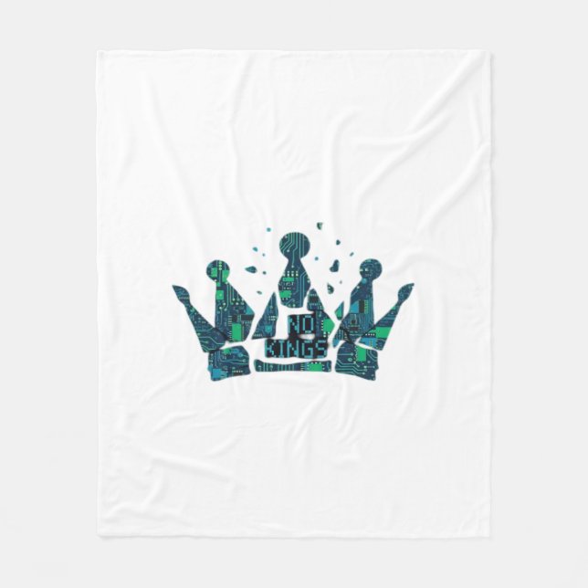 Couverture Polaire No Kings In America Freedom Aesthetic (Devant)