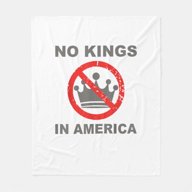 Couverture Polaire No Kings In America Patriotic Casual (Devant)