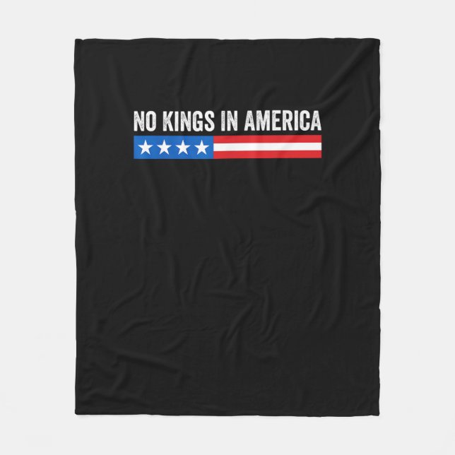 Couverture Polaire No Kings In America Patriotic Style (Devant)