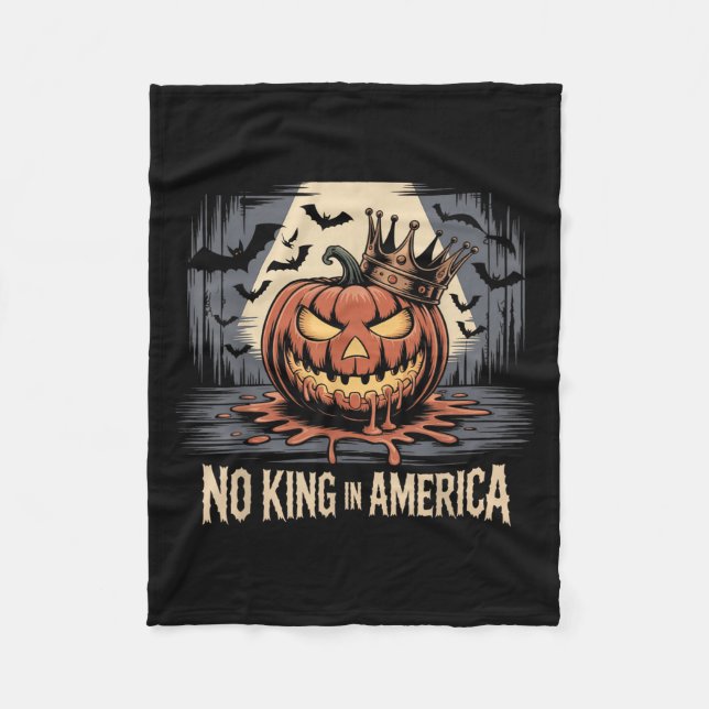 Couverture Polaire No Kings In America Since 1776 Distressed Usa Flag (Devant)