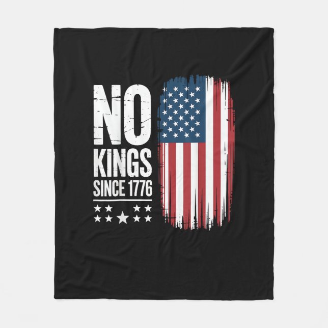 Couverture Polaire No Kings In America Since 1776 Freedom Spirit Look (Devant)