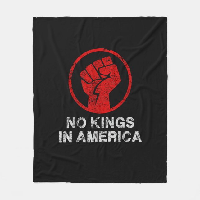 Couverture Polaire No Kings In America Since 1776 Resist 8647 US Flag (Devant)