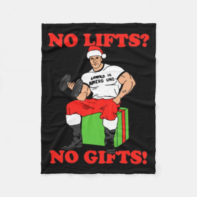 Couverture Polaire No Lifts No Arnold Schwarzenegger Christma  (Devant)