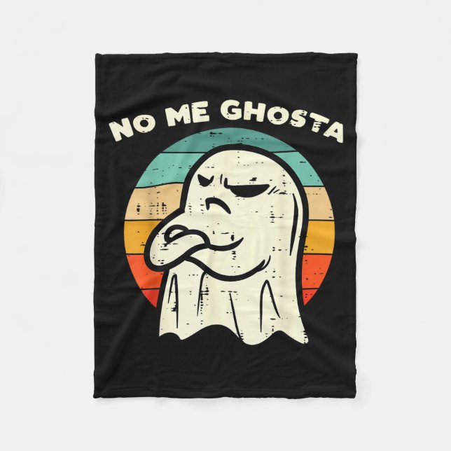 Couverture Polaire No Me Ghosta Funny Ghost Mexican Halloween Men Wom (Devant)