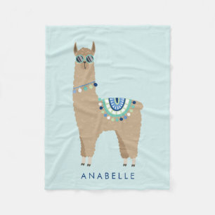 Couverture Polaire No Prob - Llama - Enfants personnalisés