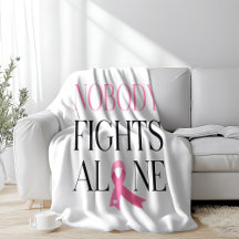 Nobody Fights Alone Pink Ribbon