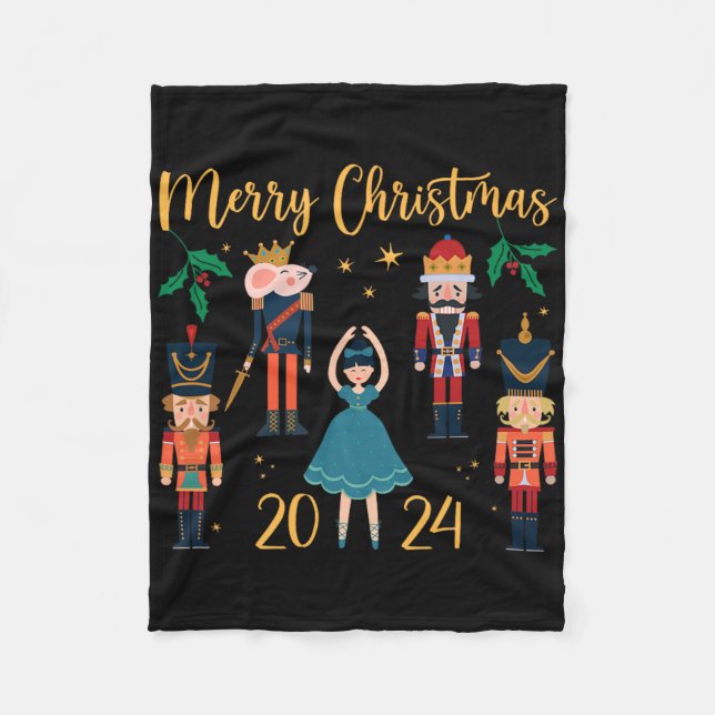 Couverture Polaire Noël 2024 Pajama De Ballet Clara Et Casse-Noisette (Devant)