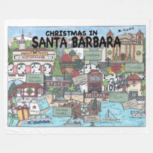 Couverture Polaire Noël à Père Noël Barbara