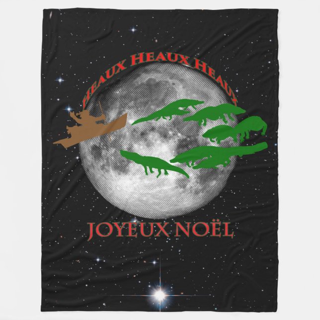 Couverture Polaire Noël cajun (Devant)