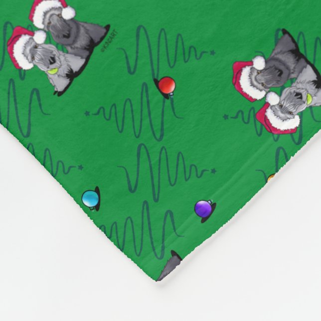 Couverture Polaire Noël Cesky Terriers (Coin)