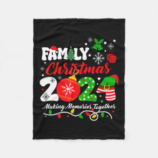 Couverture Polaire Noël de famille 2024 Rassembler les souvenirs Xma