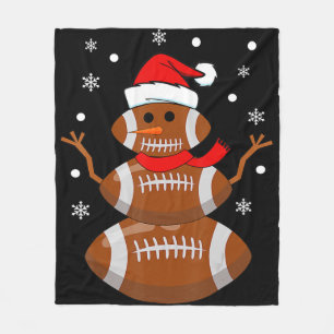 Couverture Polaire Noël Football Snowman Kids Football Noël