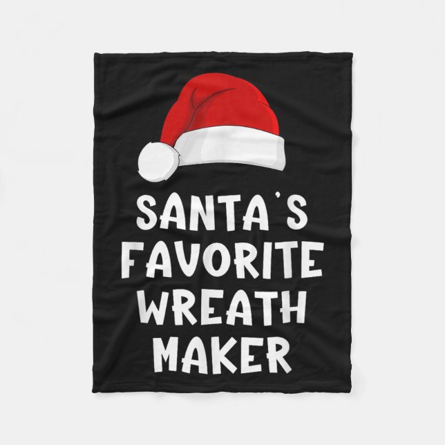 Couverture Polaire Noël Père Noël Favori Maker Wreath Maker Funny Noë (Devant)