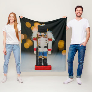 Couverture Polaire Noël SlipperyJoe nutcracker figurine ornement