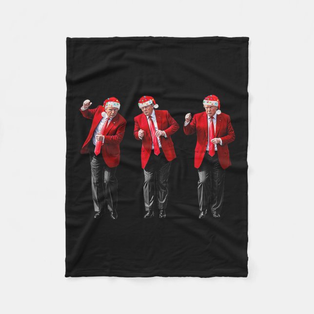 Couverture Polaire Noël Trump Danse Père Noël Trump Dance (Devant)