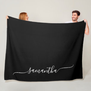 Couverture Polaire Noir et blanc Swash Signature