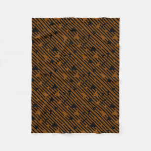 Couverture Polaire Noir et Tan