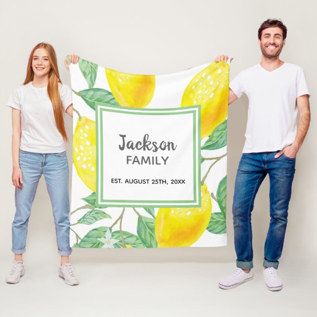 Couverture Polaire Nom de famille des citrons (En situation)