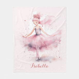 Couverture Polaire Nom de la ballerine rose pâle