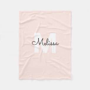 Couverture Polaire Nom de la calligraphie de l'écriture manuscrite M