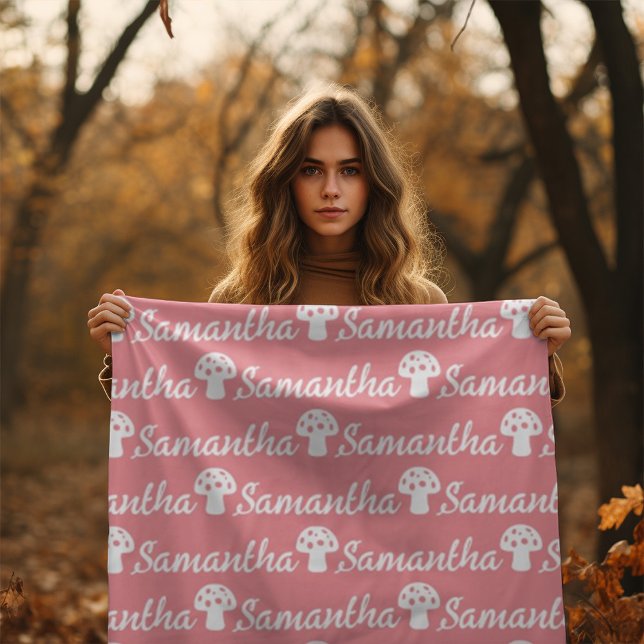 Couverture Polaire Nom de la calligraphie personnalisée tendance Cham (Créateur téléchargé)