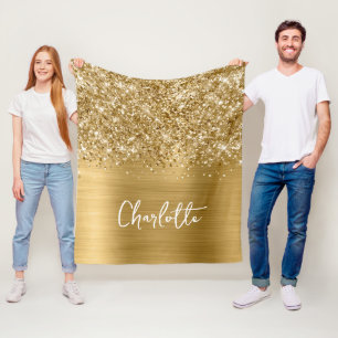 Couverture Polaire Nom du glamour doré Glittery