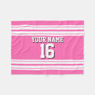 Couverture Polaire Nom fait sur commande blanc de nombre de Jersey