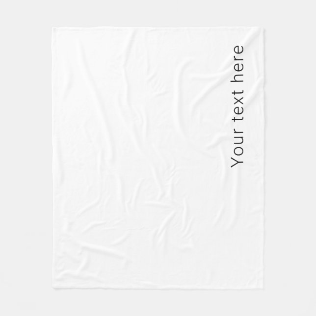 Couverture Polaire Nom modifiable minimal simple ou autre texte (Devant)