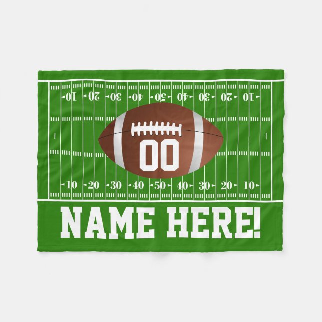 Couverture Polaire Nom/numéro personnalisé Football Gridiron Boys (Devant (Horizontal))